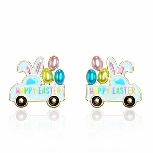 ⚜️ Colorful Easter Bunny Earrings